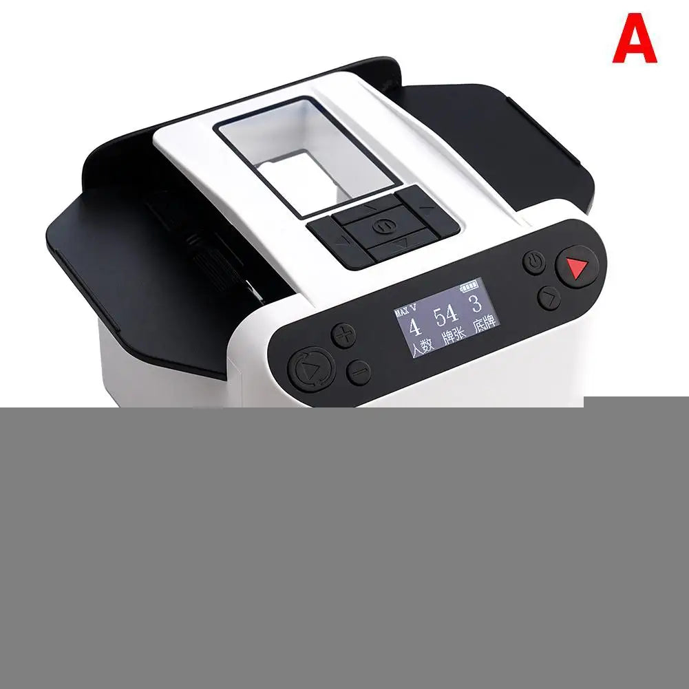NEW Arrivals 360° Rotating Remote Control Automatic Card Shuffler Dealer Machine 2 In 1 Playing Cards Shuffling Dealing Tool Home Party Poker Device Casino Poker Cards Accessories