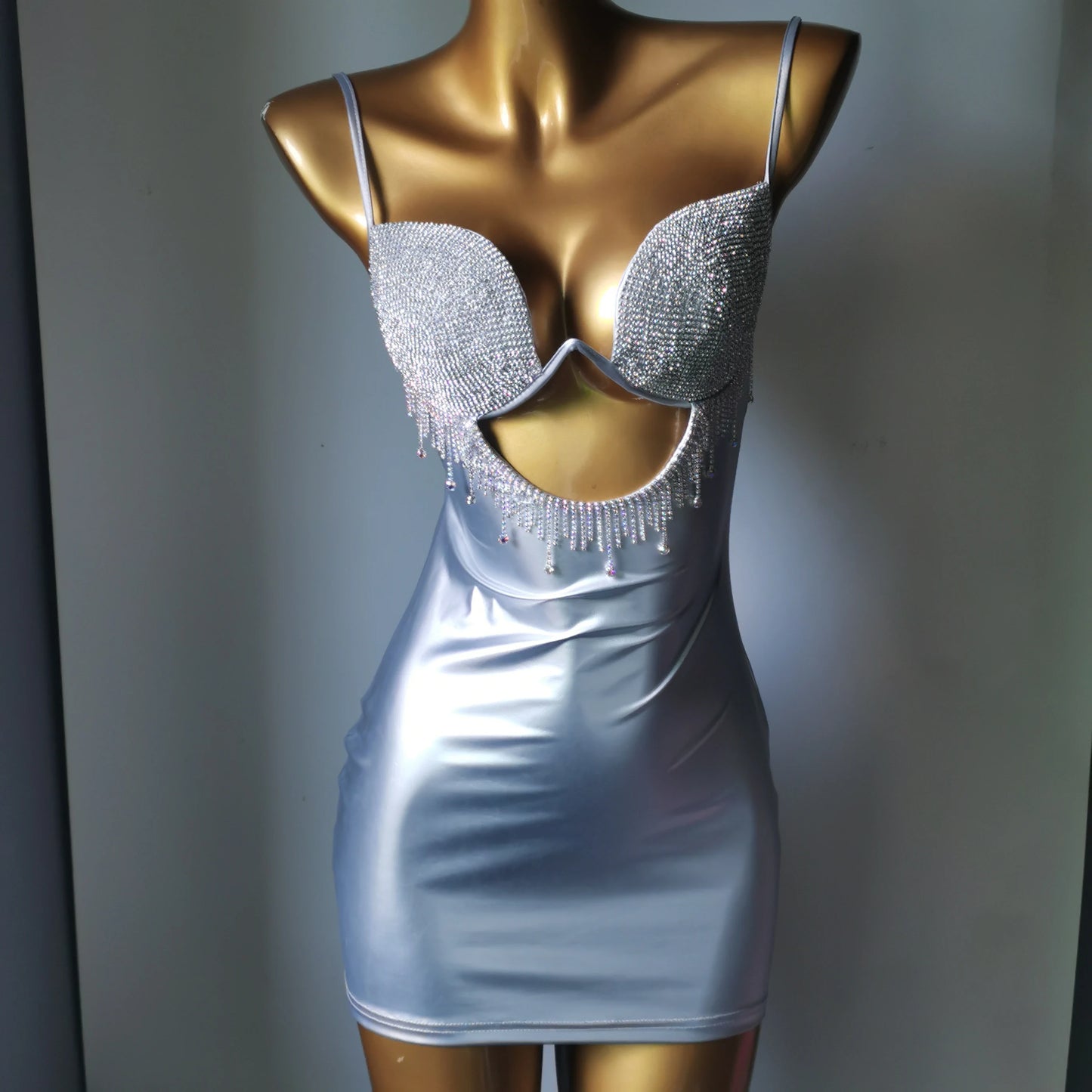2025 Newest Fashion 4 Colors Swimwear Bar Bikini Diamond Bikini Crystal Bikini Skirt Handmade Diamond Bikini Crystal Skirt Ladies Luxury Beach Wear