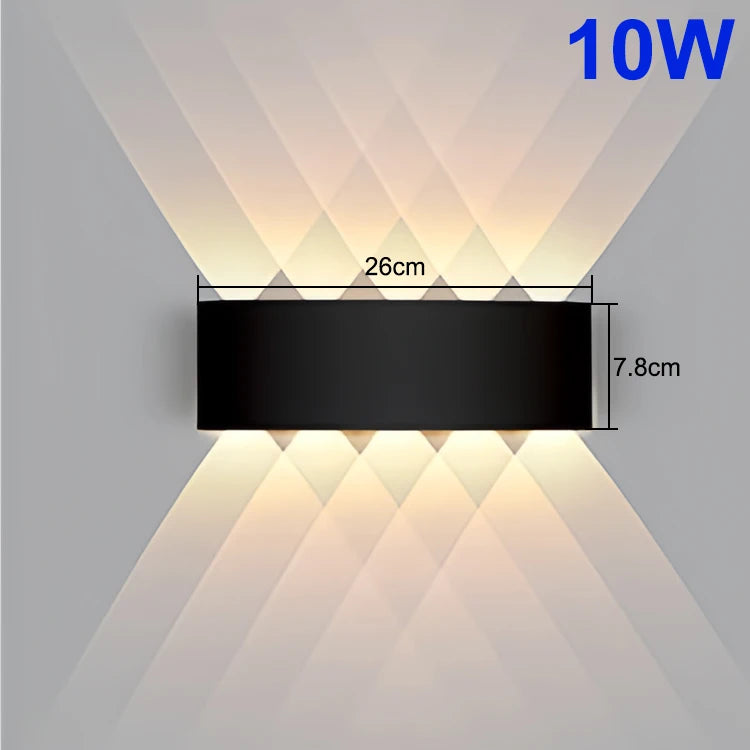 NEW Arrivals LED Wall Mounted Lamp Indoor Up and Down Interior Wall Light Bedroom Living Room Corridor Outdoor Garden Courtyard Pathway Lighting Home Decor