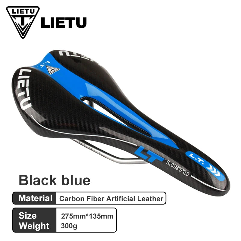 NEW Arrivals 12 Colors Bicycle Carbon Fiber Saddle MTB Road Bike Cycling Silicone Skid-Proof Saddle Seat Silica Gel Cushion Seat Leather Front Seat Mat Bicycles Accessories
