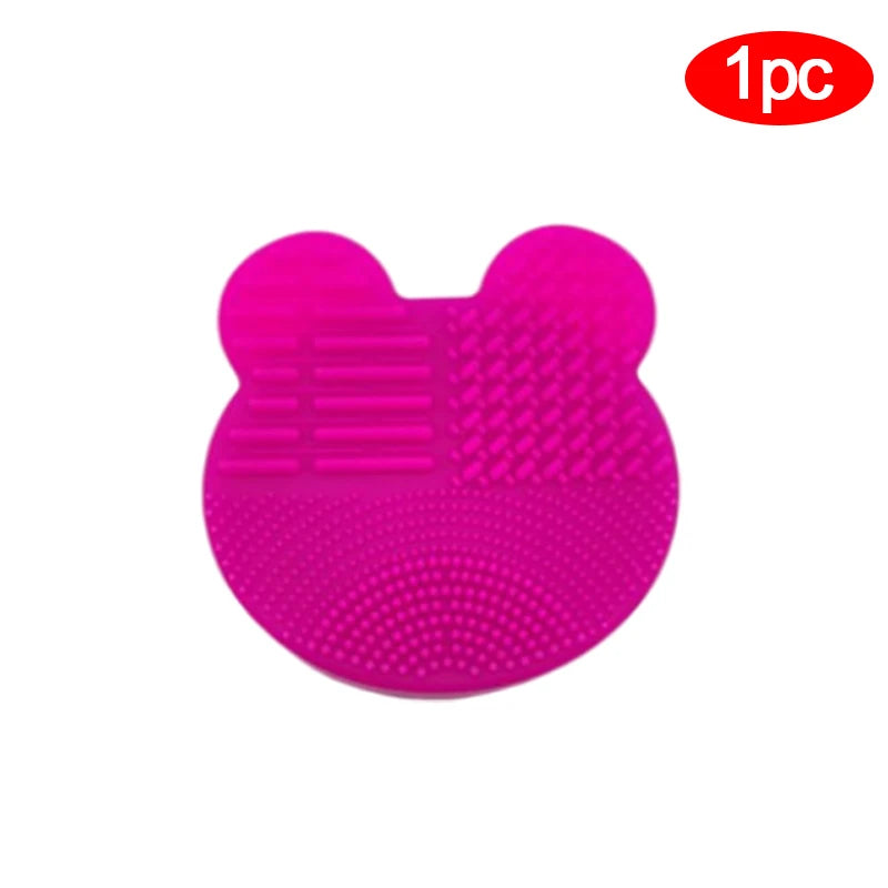 1/3pc Make Up Brush Cleaner Pad Washing Brush Pad Cleaning Mat Cosmetic Brush Cleaner Universal Make Up Tools Scrubber Board Pad