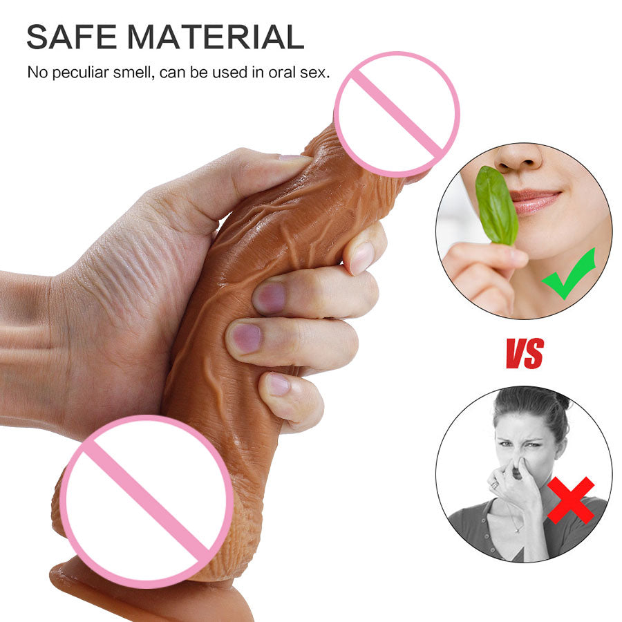 Skin Feeling Realistic Dildo for Women Soft Huge Penis with Suction Cup Female Masturbate Lesbain Anal Sex Toys for Adults 18+