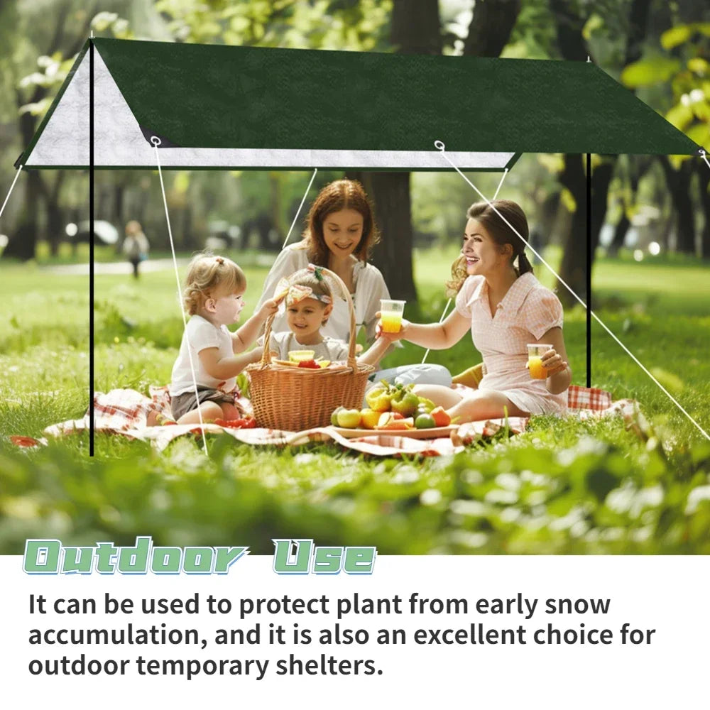 300CM 120GSM PE Sun Shelter Rectangle Waterproof Sunshade Protection Outdoor Canopy Shade Sail Awning Camping Hiking Shade Tents