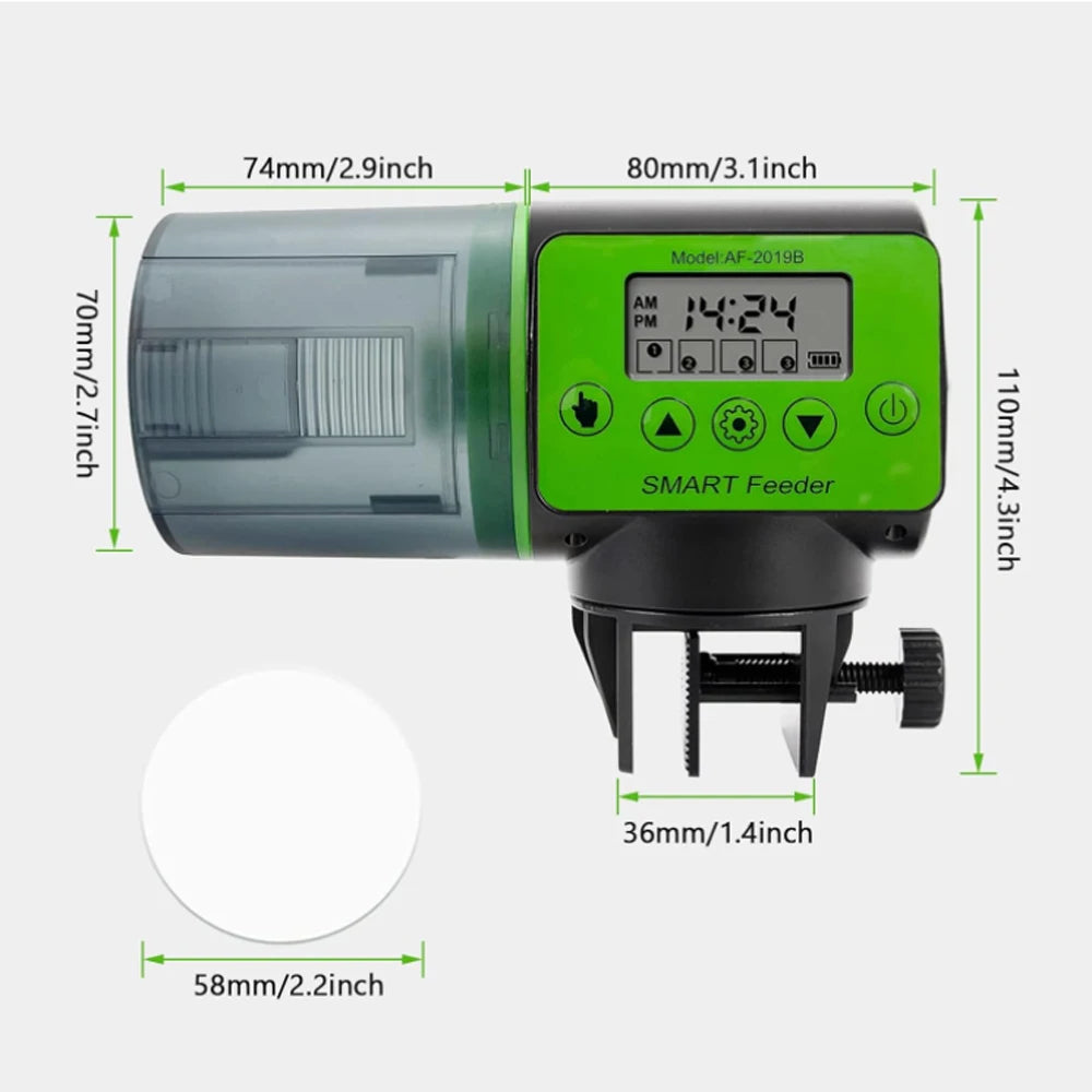Automatic Fish Tank Feeder Intelligent Timing Automatic Feeder Aquarium Goldfish Feeder Large Capacity Fish Aquarium Feeder