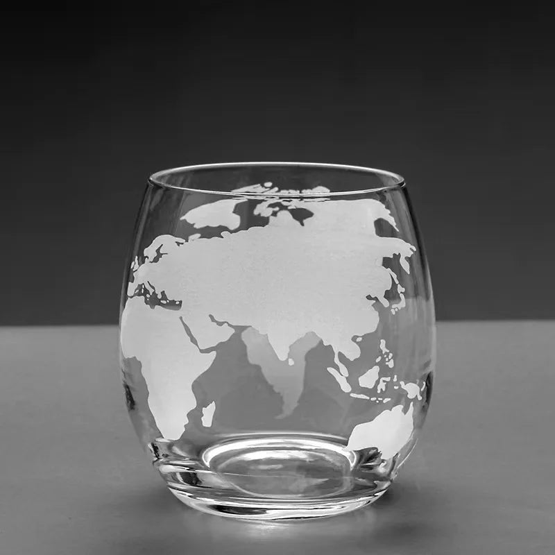 NEW Arrivals Wine Whiskey Decanter Set Globe Wine Aerator Glass Sets Inside Pure Crystal with Fine Wood Stand Liquor Decanter for Vodka Cup Bar Accessories