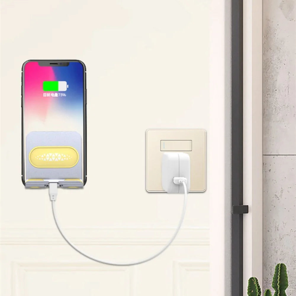 NEW Arrivals Aluminum Alloy Adjustment Mobile Phone Tablet Wall Holder Charging Stand for Cell Phone Wall Mount Bracket Shelf Mobile Phones Accessories