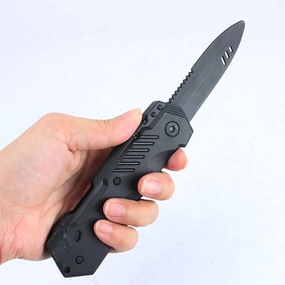 NEW Arrivals 10PCS Set Halloween Retractable Knife Props, Funny Disappearing Knife for Adults Kids, Plastic Fake Knife ,Halloween Prank Toys Decoration