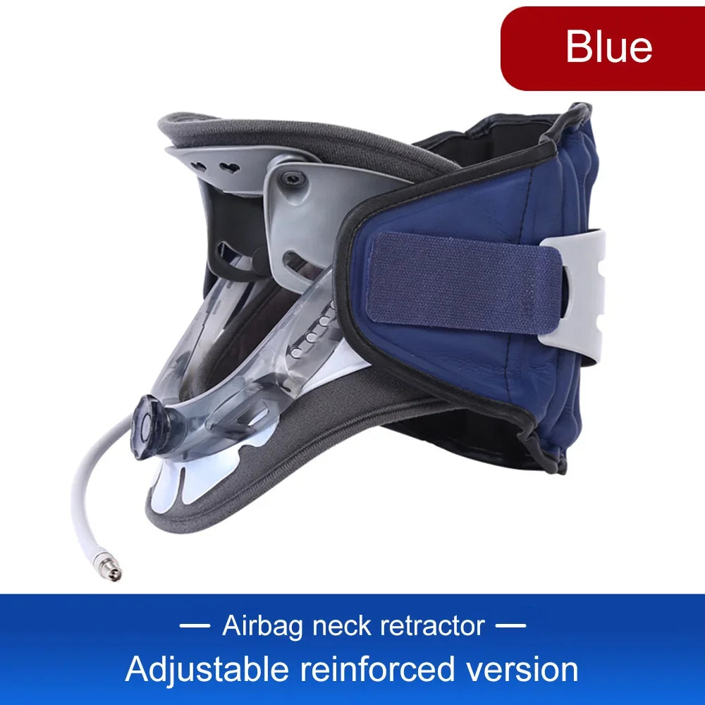 NEW Adjustable Inflatable Cervical Neck Traction Stretcher Collar Stretching Correction Neck Protection Brace Support with Air Pump Health Care Accessories