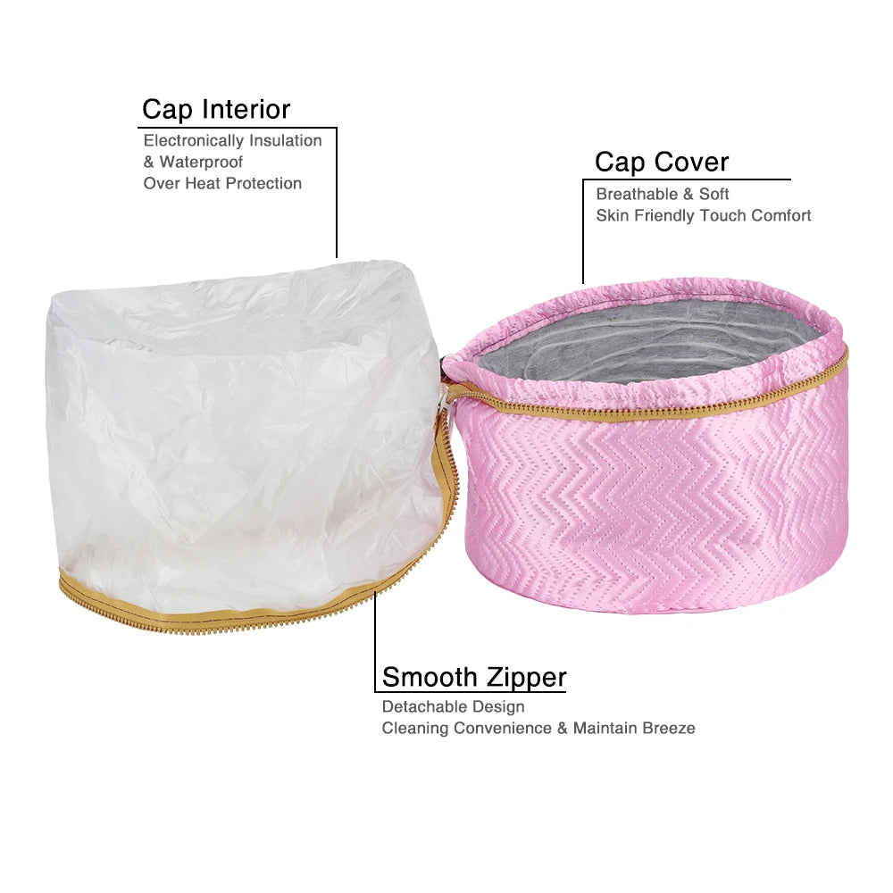 NEW Arrivals Electric Thermo-Cap for Women Beauty Salon Spa Hair Steamer Cap Nourishing Household Hat Hair Care Accessories EU Plug