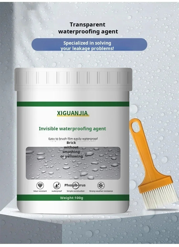 300g Waterproof Paint Don't Smash Brick Tiles Broken Exterior Wall Bathroom Waterproof Glue kitchen Leak Repair Warranty Toilet Waterproof Paint Home Repair Tools