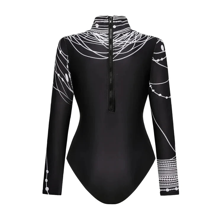 NEW Arrivals 1PC/2PCS Set Women Swimsuit Long Sleeve Front Blue White Luxury Surf Swimsuit Sarong Swimwear Slimming Bathing Suit Ladies Beach Wear