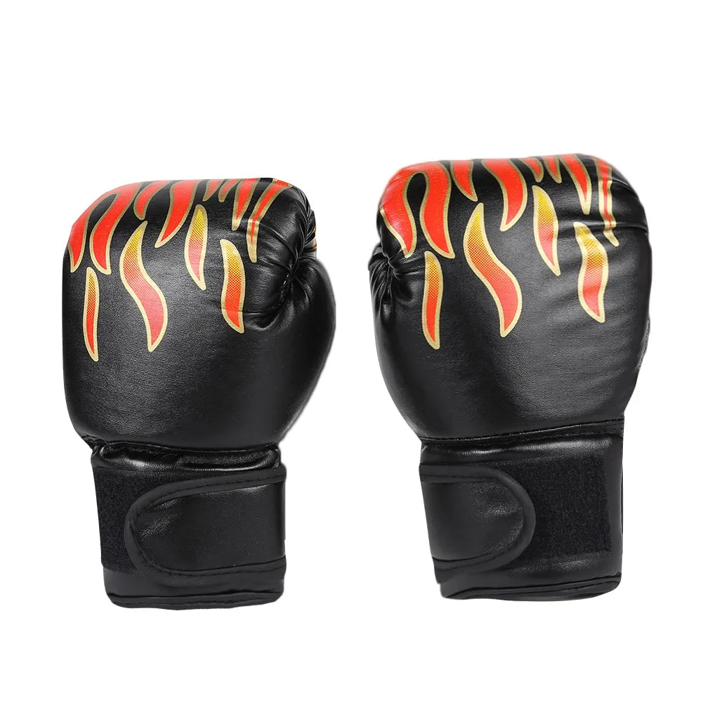 2 PCS Set 8oz Kids Boxing Gloves PU Leather Muay Thai Mitts Breathable Fighting Mitts Taekwondo Mitts for Boys Girls Youth Kick Boxing Practice Training Exercise Children Sports Accessories