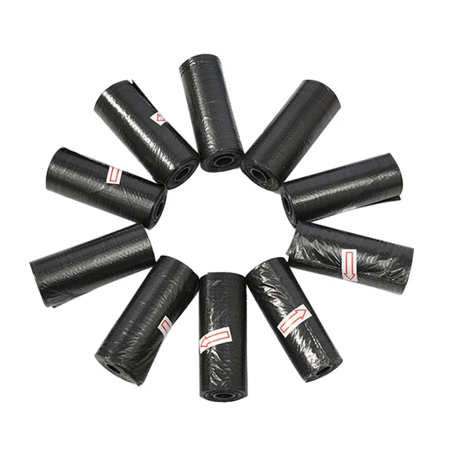 New Arrivals 10 Rolls Set Pet Dog Poop Bags Dispenser Collector Scoop Holder Puppy Cat Pooper Scooper Bag Small Rolls Outdoor Clean Pets Hygiene Supplies
