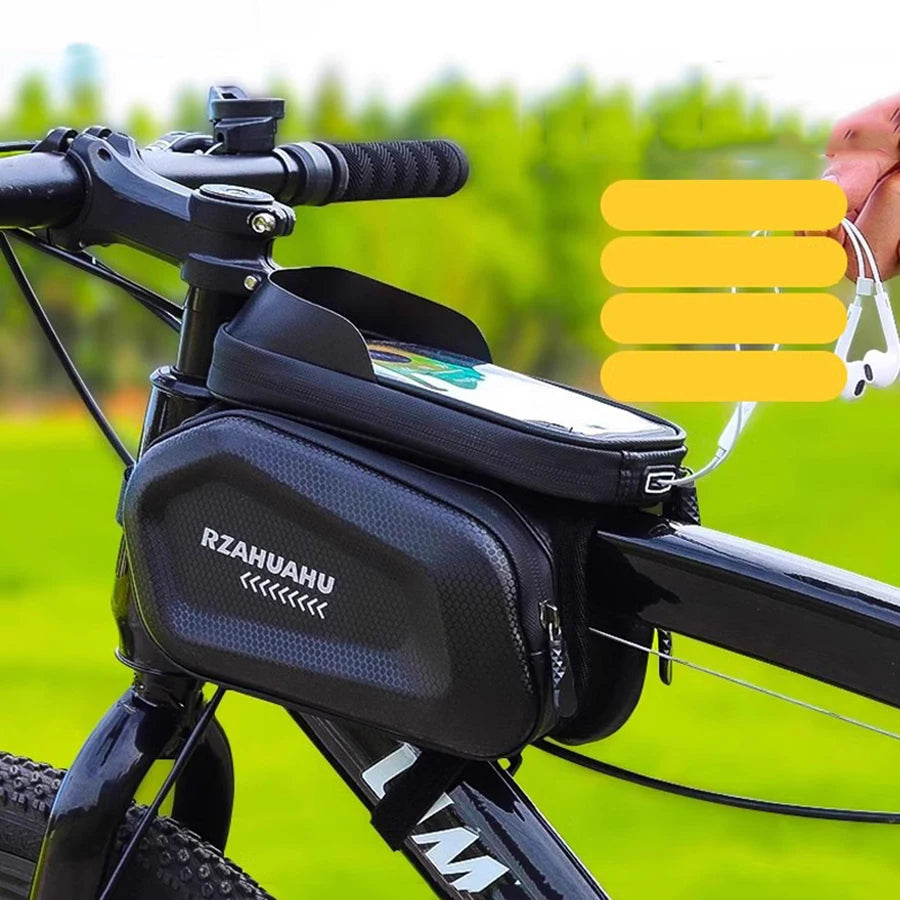 NEW Arrivals Bicycle Bag Waterproof Touch Screen Cycling Bag Top Frame Tube Bag MTB Road Bike Bag Phone Case Bike Accessories