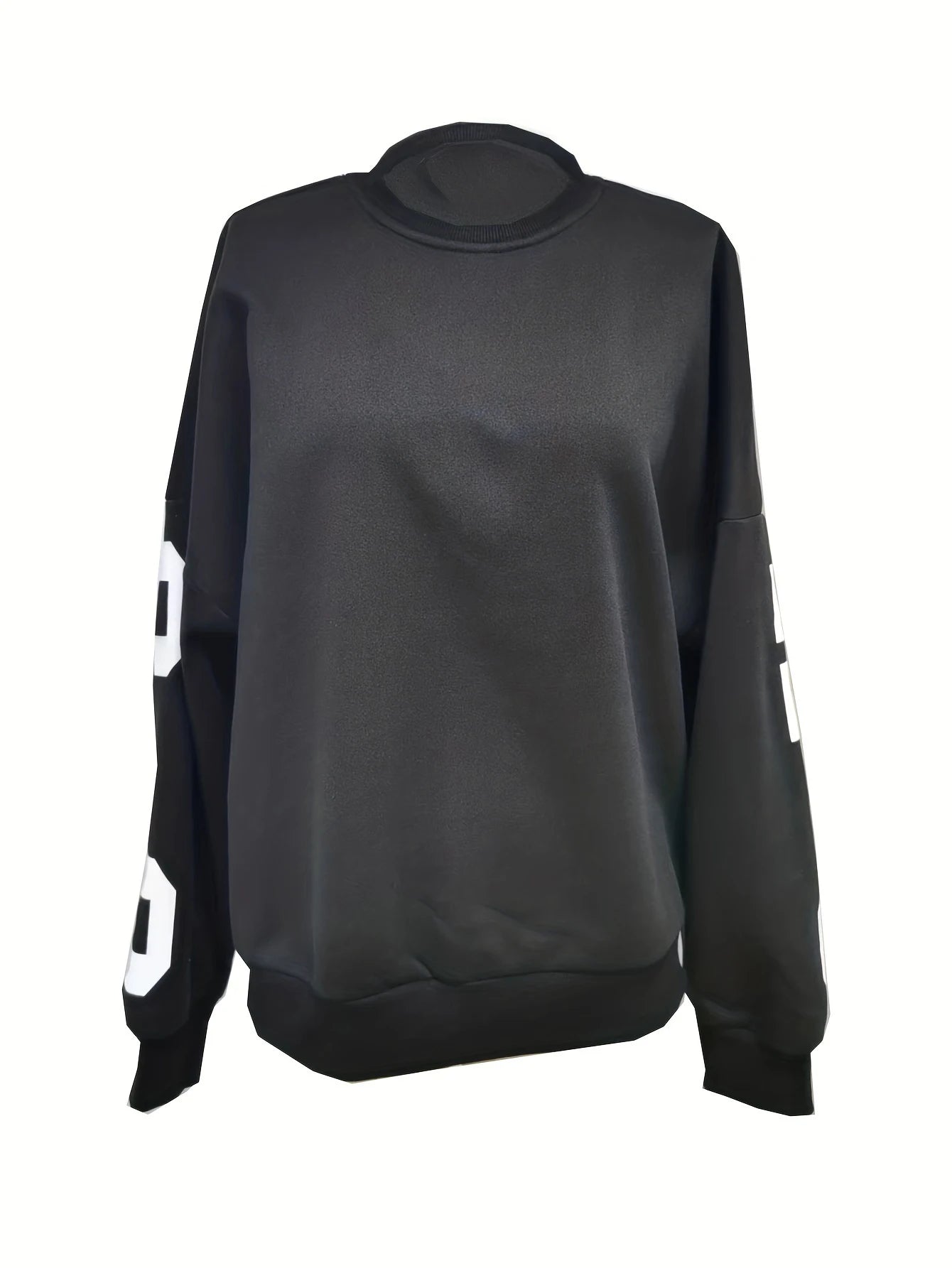 Europe and the United States women's casual fashion print thick coat long sleeve hoodie woman