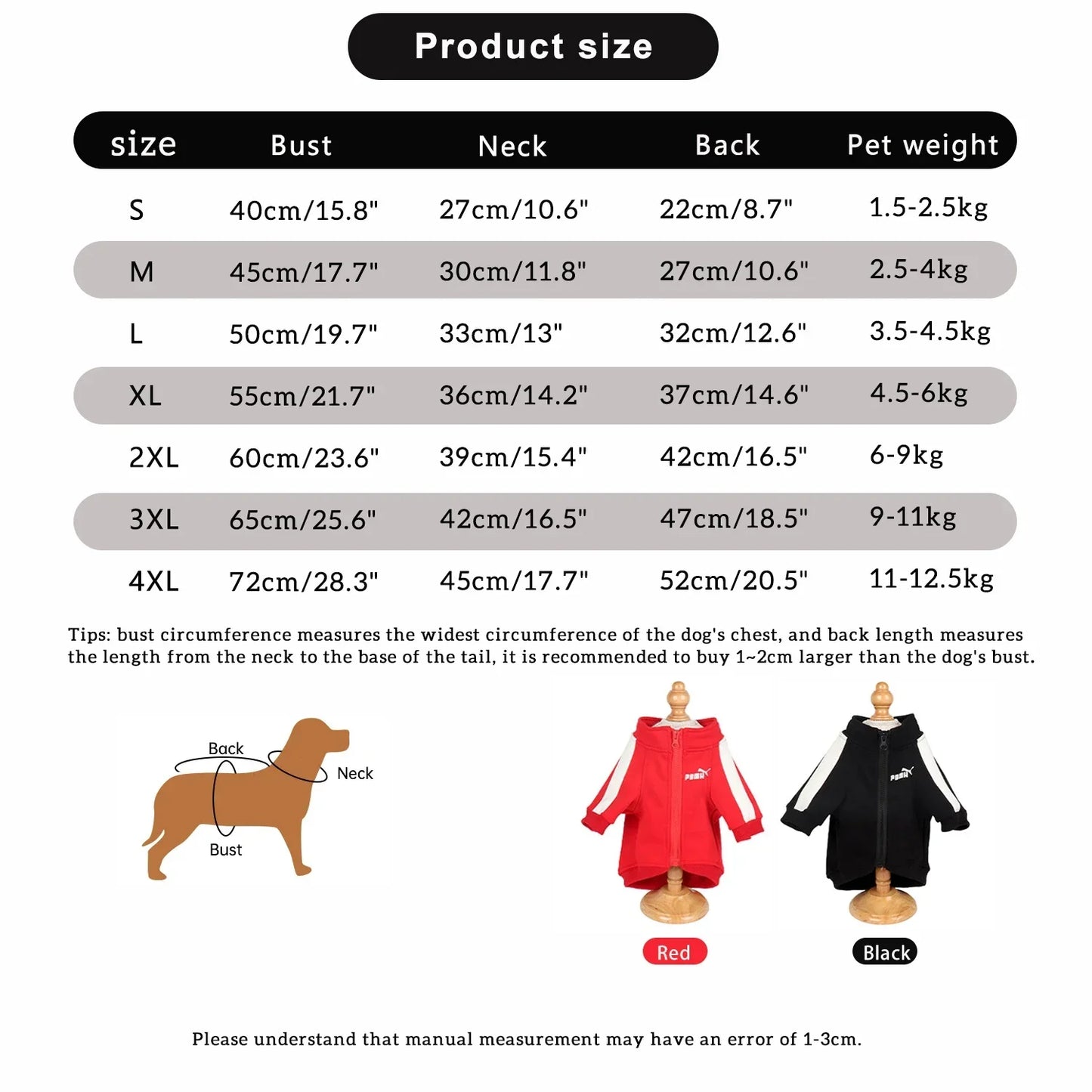 S-4XL PUMA Warm Dog Baseball Clothes for Small Medium Dogs Cat Sweater Pet Clothing for Chihuahua Bulldogs Puppy Costume Winter