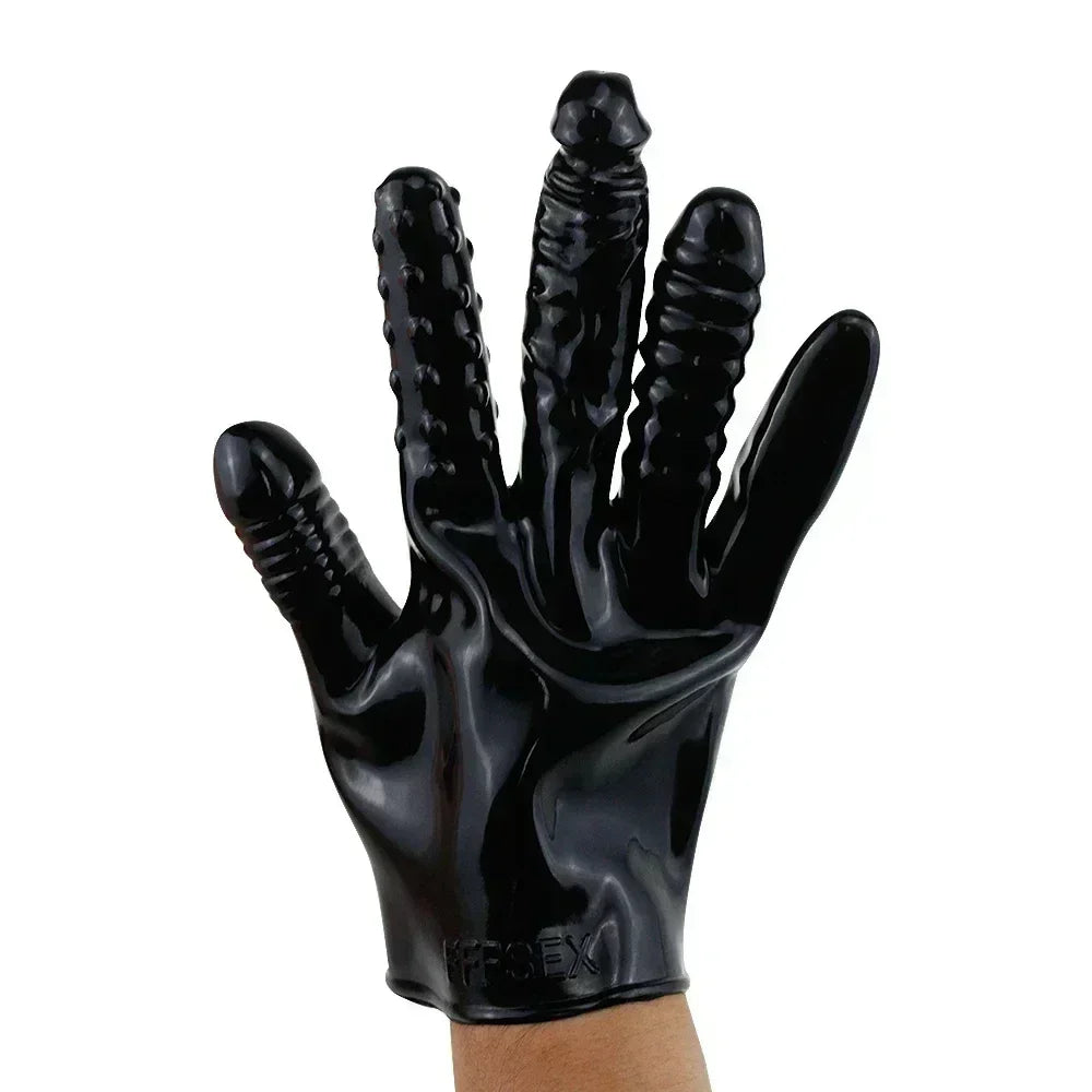 Sexy Gloves Fingering Dildo Masturbation Erotic Vaginal Stimulator Self Soothing Breast Nipples Massage BDSM Couple Sex Toys 18+