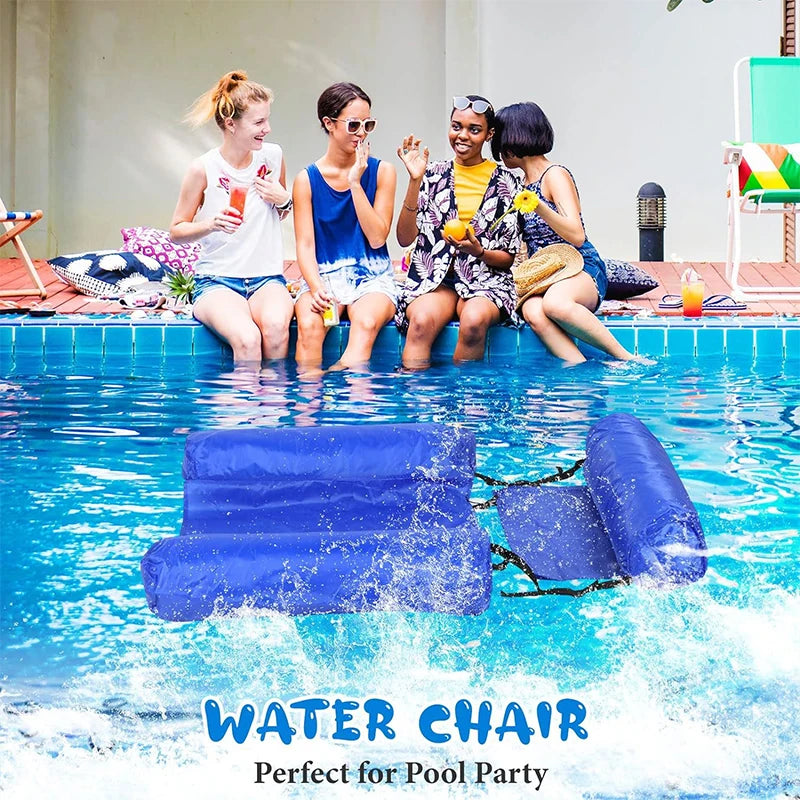 NEW Arrivals Inflatable Floating Hammock Aquatic Pool Inflatable Mat Lounger Sofa Water Sports Toys Pool Toys for Summer Pool Accessories Swimming Supplies