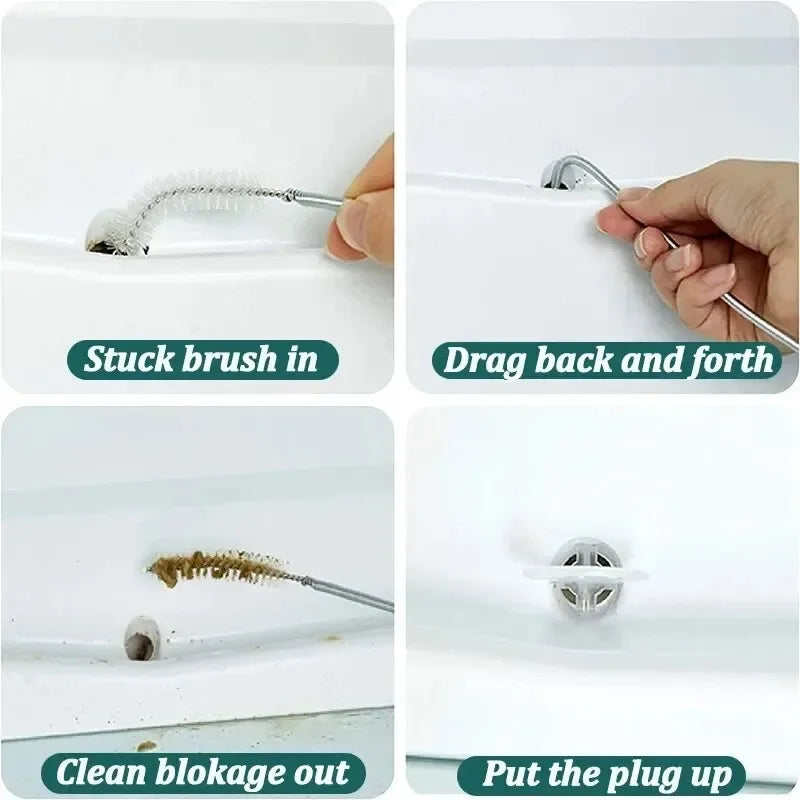 NEW 5PCS Set Refrigerator Drain Hole Clog Remover Fridge Hole Brush Water Outlet Cleaner for Household Clean Dredge Cleaning Tools