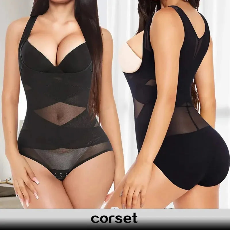 Breathable Shape-Shaping One-Piece Tummy Tum Shaper Hip Lifter Corset Thigh Slimmer Waist Trainer Slimming Underwear