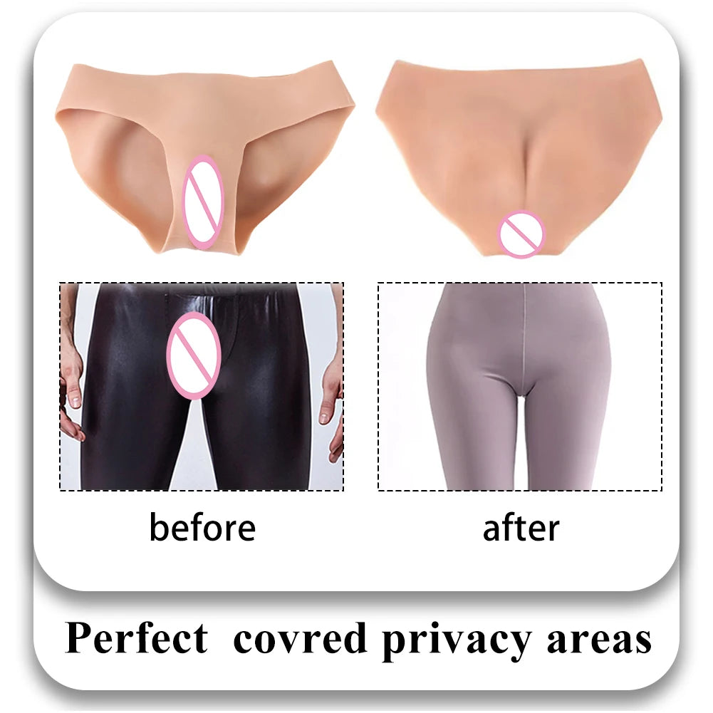 Silicone Realistic Vagina Hip Pants Pussy Transgender Artificial Sex Fake For Cosplay Crossdresser Transgender Drag Queen
