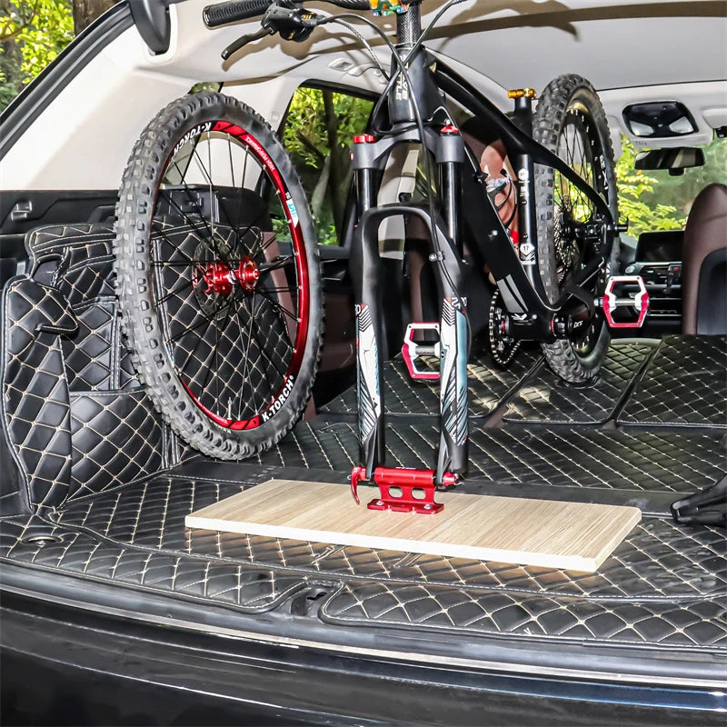 Bike Fork Mount Rack Car Roof Rack Car Carrier Bracket MTB Road Folding Bicycle Quick Release Thru Axle Mount Adapter