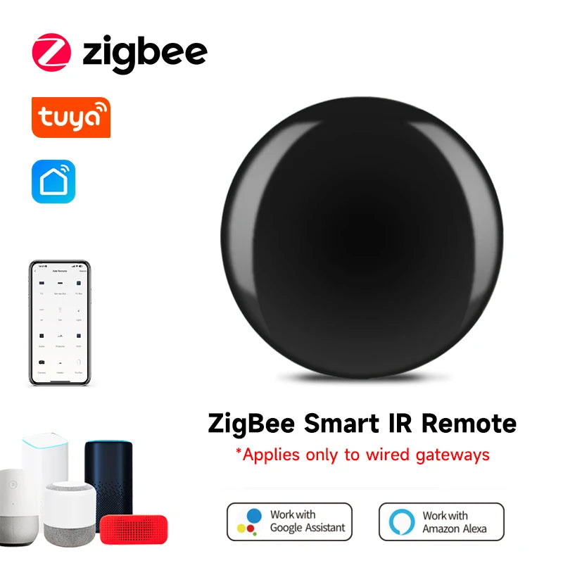 NEW Arrivals 8PCS Set TUYA Zigbee App Smart IR Remote Controller Smart Home Infrared Universal Remote Blaster One for All Control AC TV CD DVD AUD SAT Home Office Electronic Supplies