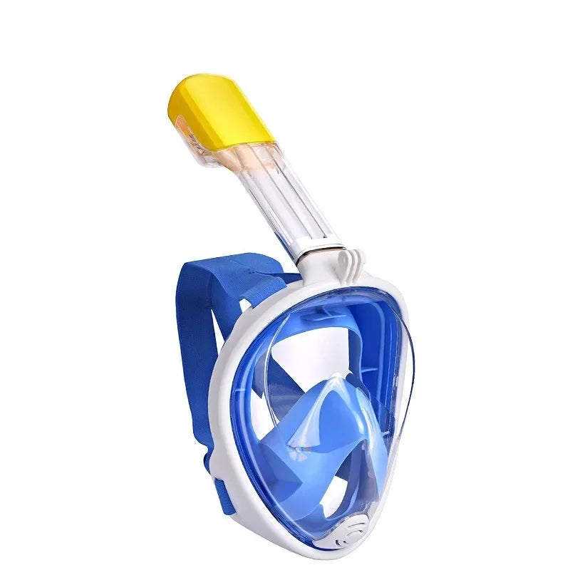 NEW Arrivals S-XL Size Full Face Professional Dive Snorkeling Dry Style Silicone Diving Mask Dual Tube Adult And Children Swimming Water Pool Beach Underwater Accessories Sports Supplies