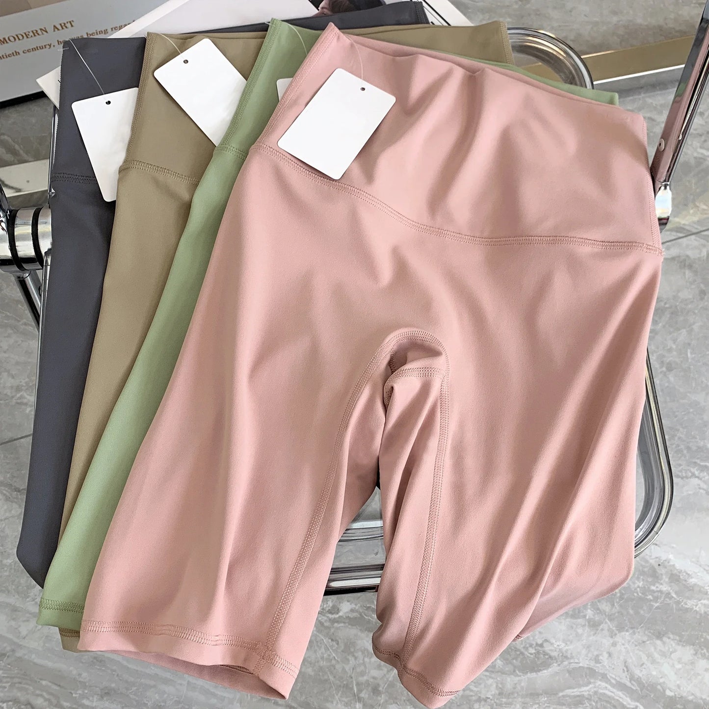 NEW Arrivals S-XL 12 Colors Women's Yoga Shorts Elastic Peach Butt Breathable Tights Leggings Sports Fitness Yoga Cycling Athletic Pilates Gym Shorts🚴♀️👏