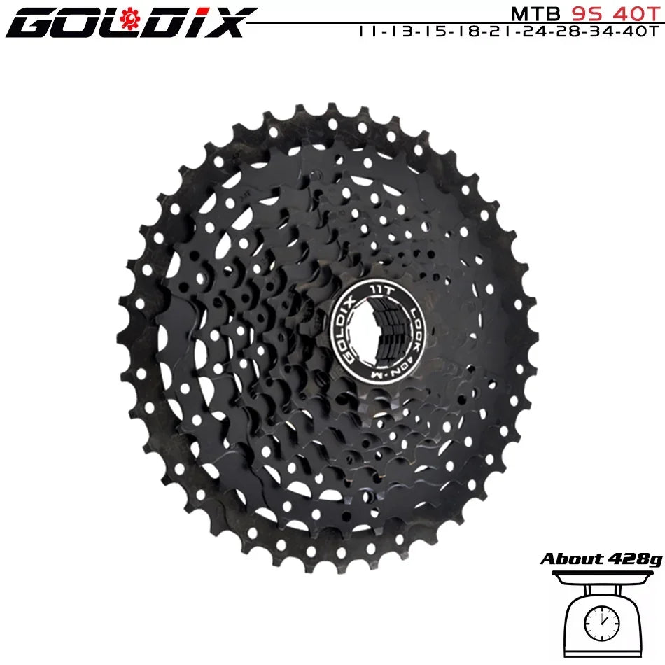 NEW Black MTB Cassette 8/9/10/11/12 Speed 40/42/46/50/50T K7 8/9/10/11/12v Bicycle Freewheel Bicycle Sprocket for Shimano HG Bicycle Accessories Sports Supplies