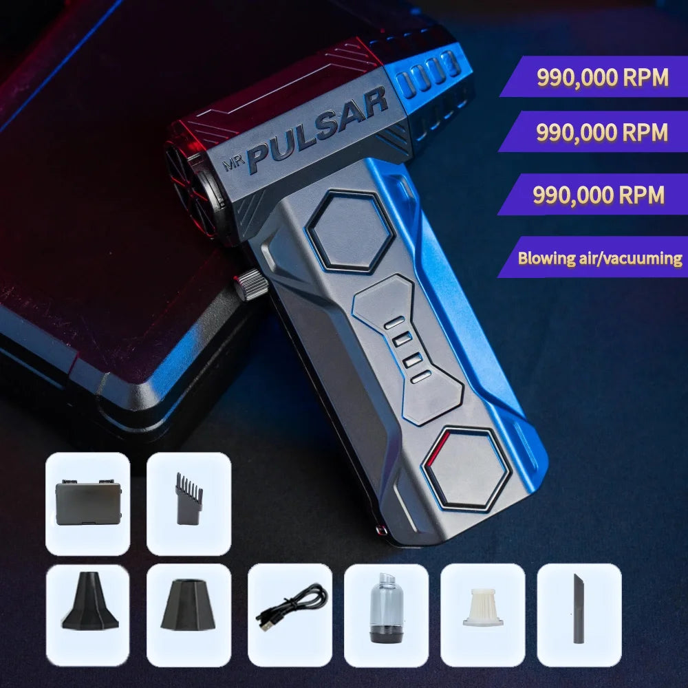 NEW Brand X11Pro MAX Turbo Jet Wireless 6 Modes Blower 990000RPM Powerful Air Blower Brushless Motor Turbo Fan Wind Speed 75m/s 10000mAh Strong Breeze PC/Keyboard/Car Cleaning Air Duster Blower