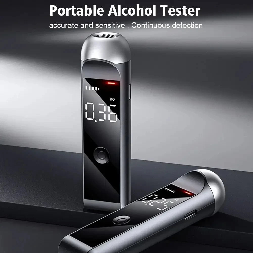 NEW Arrivals Xiaomi Automatic Alcohol Tester Professional Breath Alcohol Tester Rechargeable Breathalyzer Alcohol Test Tools Newest