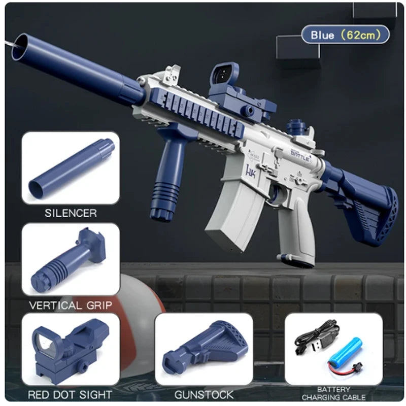 NEW Arrivals UZI Electric Water Gun Toys Beach Water Pool Games Bursts Adult-Children's High-Pressure Strong Charging Energy Water Automatic Water Spray Toy Guns Summer Sports Games Fun Toys Supplies