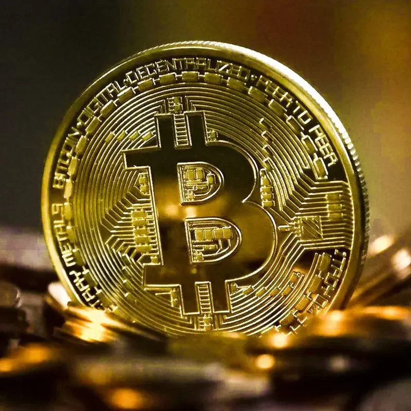 NEW Gold/Silver with Shell Plated Bitcoin Coin Collectible Art Collection Gift Physical Commemorative Casascius Bit BTC Metal Antique Collection