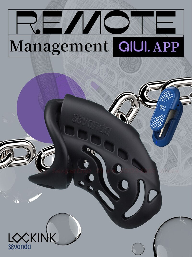 Smart Remote Control Electric Shock Cage Male Chastity Cage Abstinence Ring Lock Electrically Stimulated Men Penis Cage Sex Toys