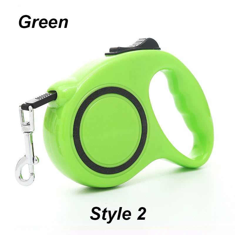NEW Arrivals 12 Colors 5m Dog Leash Strong Automatic Retractable Durable Nylon Lead Puppy Outdoor Travel Walking Hiking Traction Rope Dogs Accessories Pets Supplies
