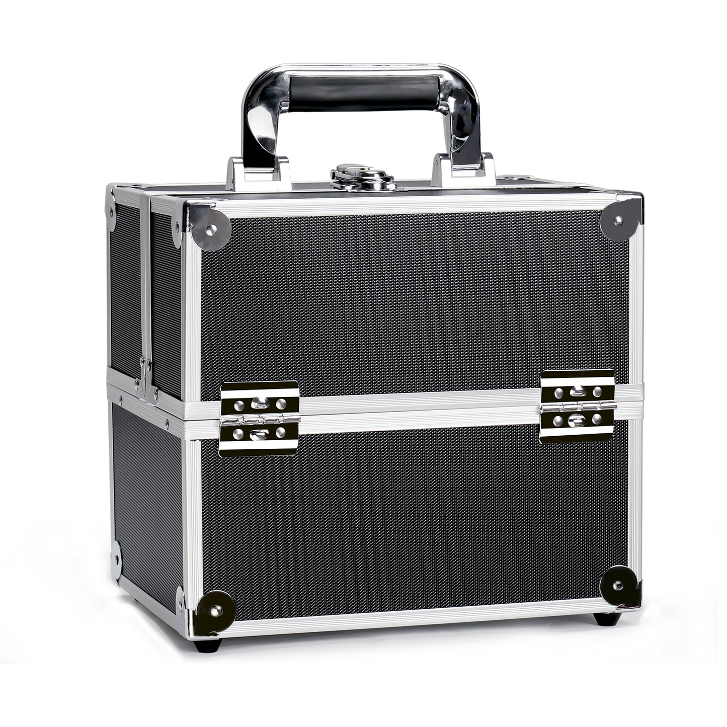 NEW Arrivals Professional Aluminum Alloy Make-Up Train Case Jewelry Box Organizer, Large Capacity, Outdoor Travel Cosmetic Case With Handle Women Cosmetic Accessories