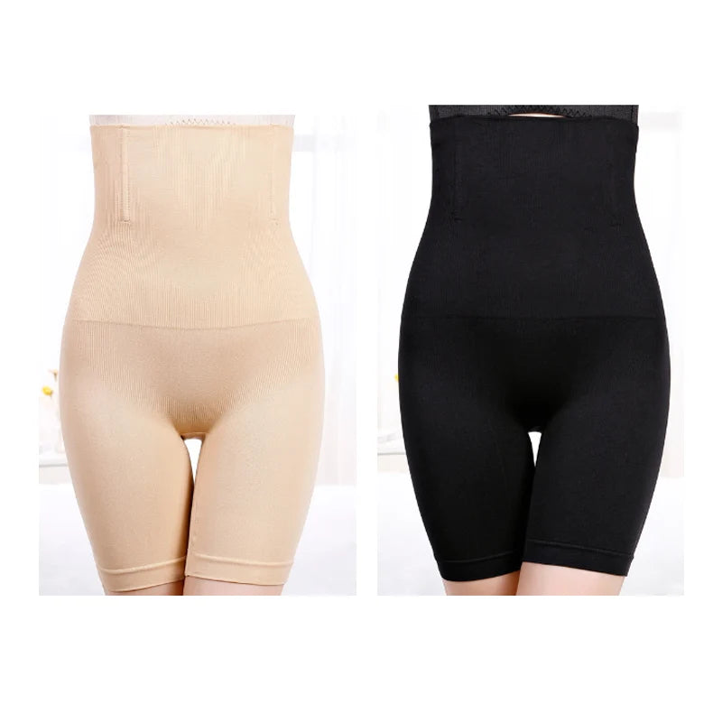 NEW Arrivals 2PCS Set S(50KG) -6XL (135KG) Plus Size Women Belly Shaping Brief High Waist Lifting Hip Pants Slimming Panties Postpartum Shaper Underwear Safety Panty