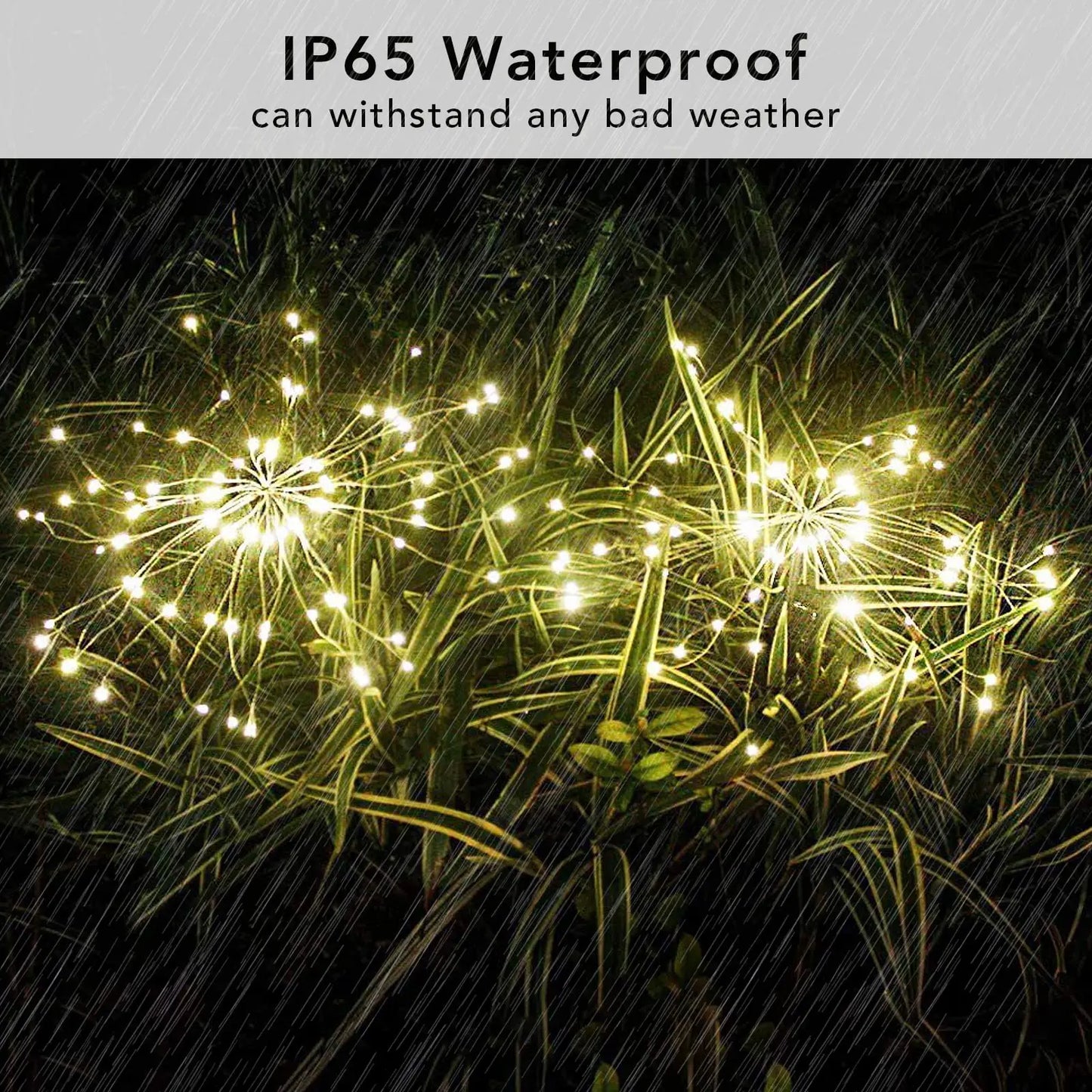 NEW 4PCS Set Solar Firework Light Outdoor Garden Lights 200 LED Stake Landscape Light for Garden Pathway Courtyards Wedding Christmas Decor Home Garden Lighting Decoration Supplies