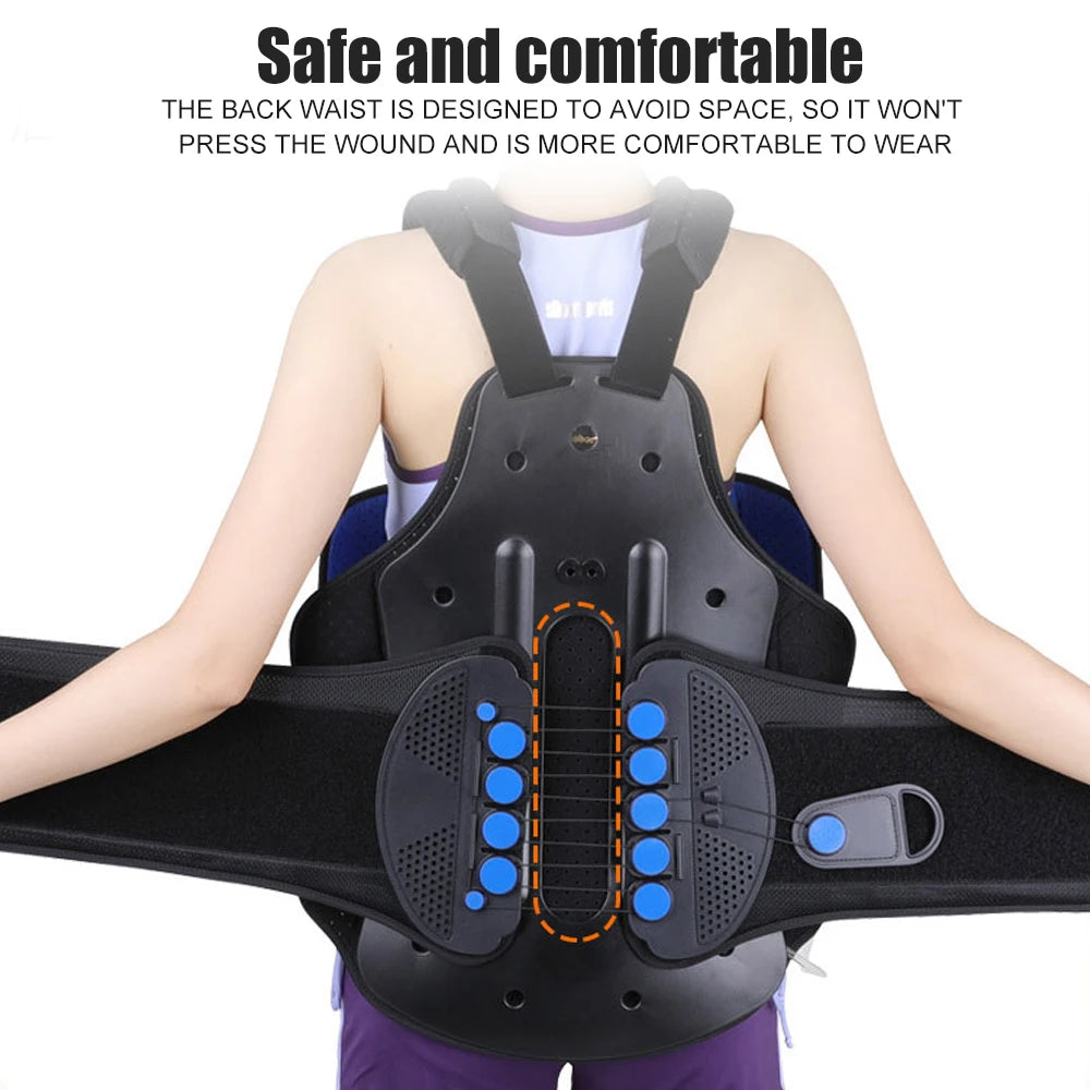 NEW High Quality Instrument Adults Kids Thoracic Full Back Brace Belt Kyphosis, Osteoporosis, Treatment Compression Fractures, Upper Spine Injuries Therapy, Pain Relief, Pre or Post Surgery Body Care Supplies Devices Health
