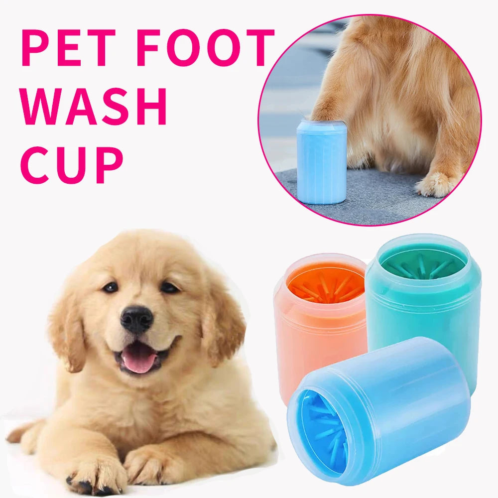 NEW Arrivals Pet Foot Washing Cup - Soft Silicone Bristles, Deep Cleaning, Convenient and Fast, Suitable for Cats and Dogs, Dog Paw Cleaner -Pets Cleaning Supplies