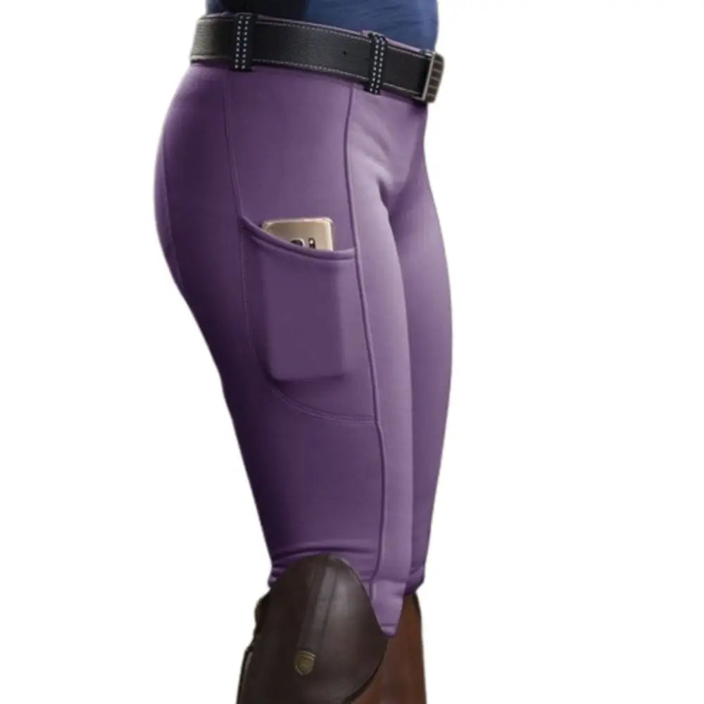 S-3XL Plus Size Clothes Anti-pilling Equestrian Pants Hip Lift Elastic Horse Racing Trousers Skinny Slim Equestrian Breeches Women Men Sports Apparel Accessories