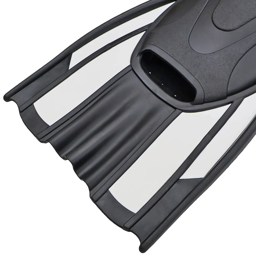 NEW XS(35-36) - XL(43-44) Size 4 Colors Silicone Swimming Fins Full Foot Pocket Floating Buckles Snorkeling Diving Flippers Adults Training Lap Swim Shoes