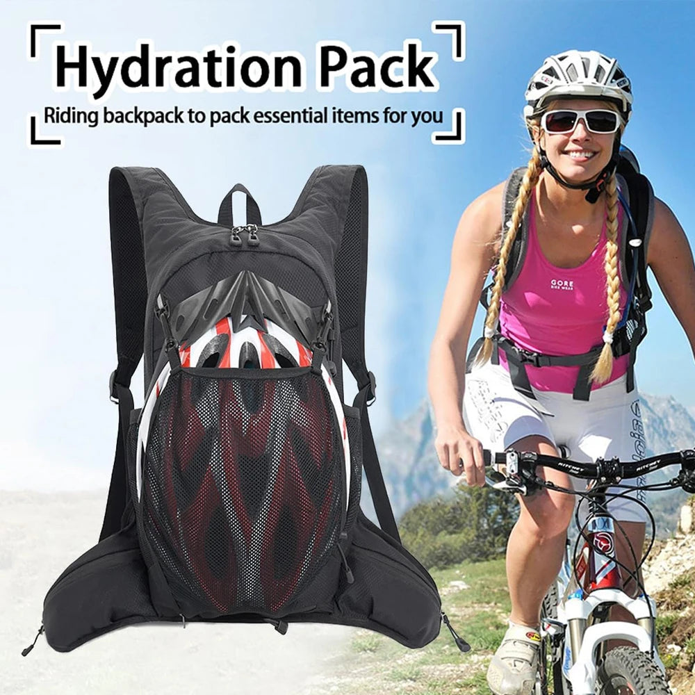 NEW Arrivals 3PCS Set Women Men Outdoor Travel Trail Running Hiking Climbing Camping Cycling Ultralight Backpack Hydration Jogging Vest Breathable Marathon Bicycle Bag Water Bottle 500ML