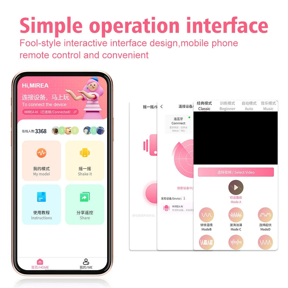 Vibrator for Women APP Wireless Bluetooth G-Spot Vaginal Stimulator Anal Vibrating Egg Massager Wearable Stimulator Sex Toys