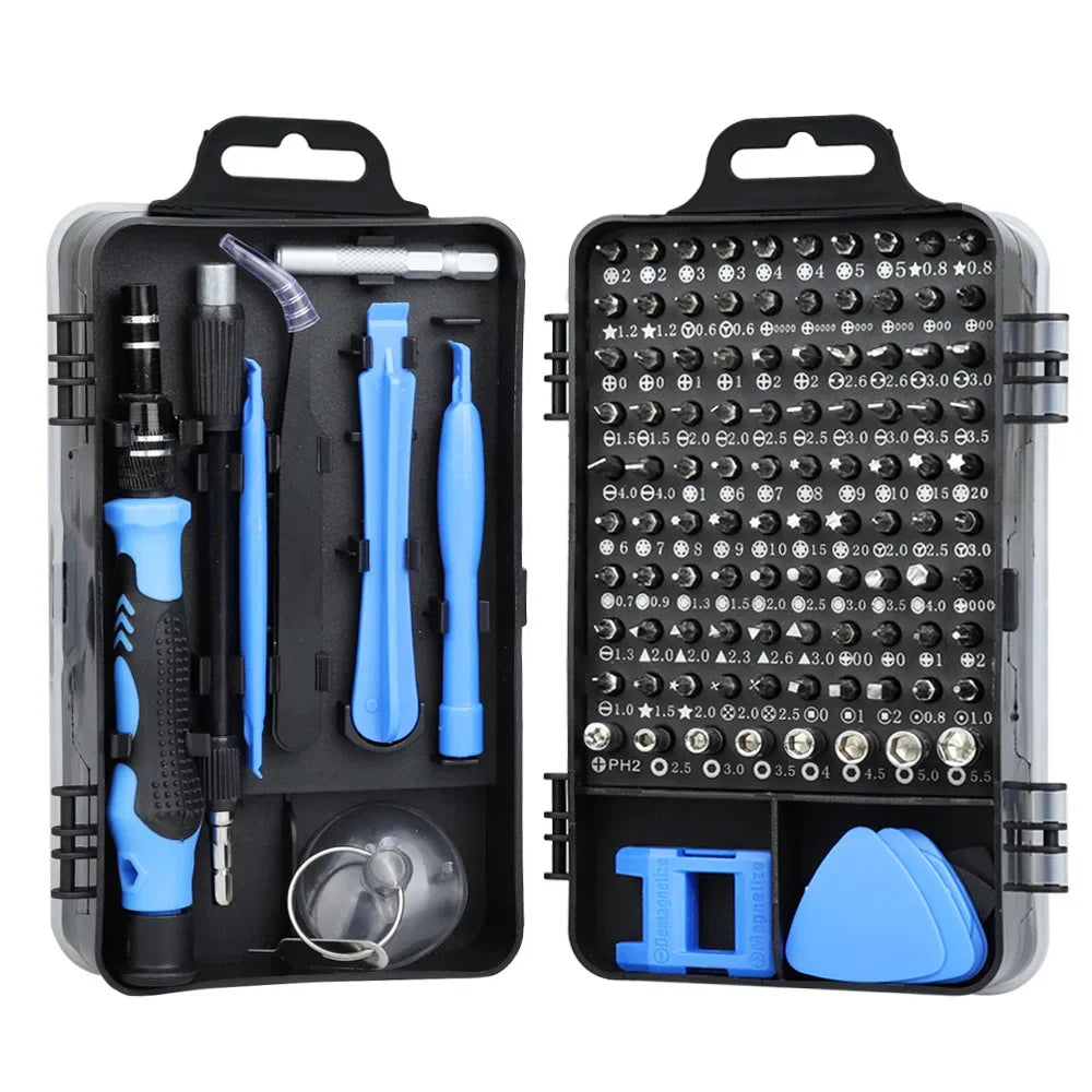 NEW Arrivals 115 in 1 Set Computer Laptops Repair Kit Precision Screwdriver Set Professional Multi-Function Repair Tool with 98 Magnetic Screw Driver Bits for iPhone Glasses Electronics Supplies