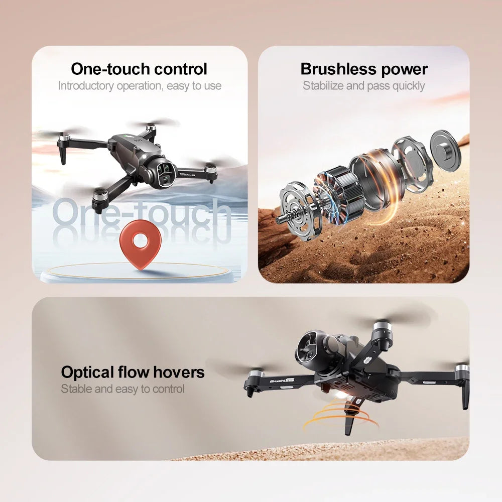 NEW 8K 3 Batteries Xiaomi M7 Drone 4K/6K/8K Professional 8K HD Aerial Photography Drone 5G WIFI Brushless Power RC Foldable Quadcopter Drone