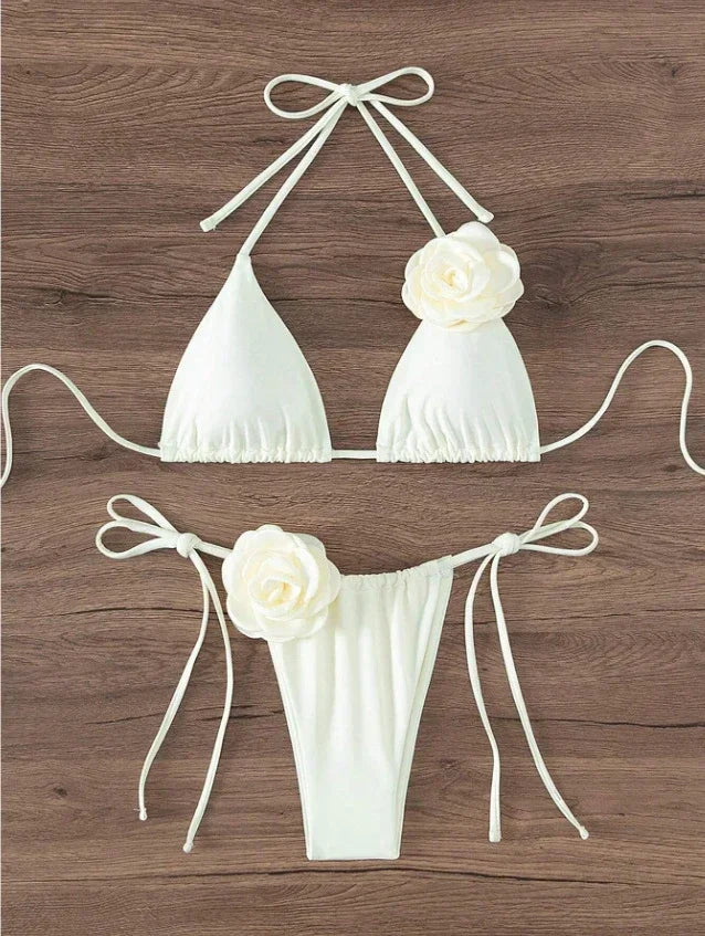 2 PCS Set 4 Colors New Sexy Bikinis Swimsuits Women Swimwear Push Up Female Beach Swimming Wear Bathing Suits Brazilian Bikini Set Pool Bathing Summer Beachwear Apparel Suit