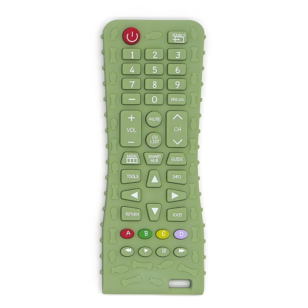 NEW Arrivals 4PCS Set New Baby Teethers Remote Control Modeling Silicone Teething Training Toys Children's Sensory Educational Toys Gift Sets