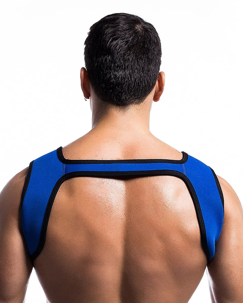 Male Lingerie Neoprene Harness MenClothing Tank Top Sexual Body Leather Chest Harness Belt Strap Punk Rave Costumes for Sex